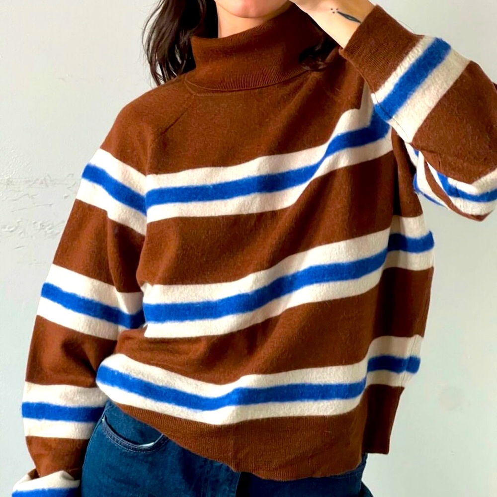 NWT! J. Crew Raglan Oversize Boiled Wool Sweater ($168)